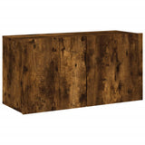 TV Cabinet Wall-mounted Smoked Oak 80x30x41 cm 836960