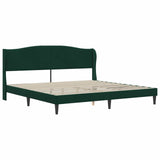 Bed Frame with Headboard Black 180 x 200 cm Velvet 3415279