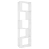 800108 Book Cabinet/Room Divider White 45x24x159 cm Engineered Wood