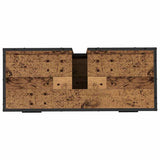 Bathroom Furniture Set with Door 3 pcs Old Wood Engineered Wood 3402485