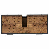 Bathroom Furniture Set with Door 2 pcs Old wood 80 x 33 x 60 cm 3402426