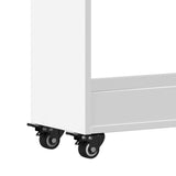 Cabinet with Wheels White 60x22x79 cm Engineered Wood 840415