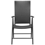 5 Piece Garden Dining Set Black 3060060