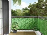 Balcony Privacy Screen Plant Look Green 600x90 cm PVC 4005463