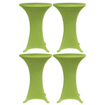 Stretch Table Cover 4 pcs 70 cm Green 279088