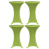Stretch Table Cover 4 pcs 70 cm Green 279088