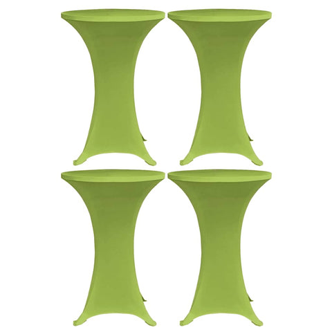 Stretch Table Cover 4 pcs 70 cm Green 279088