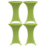 Stretch Table Cover 4 pcs 70 cm Green 279088
