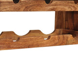 Wine Rack Brown 60 x 45 x 33 cm Solid Acacia Wood 4104755