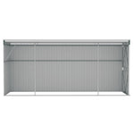 Wall-mounted Garden Shed Green 118x382x178 cm Galvanised Steel 316229