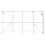 Against Wall Chicken Coop Silver 400 x 200 x 215 cm 3434731