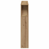 LED Headboard Artisan Oak 120x18.5x103.5 cm Engineered Wood 857685