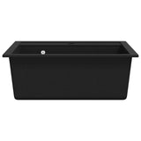 Granite Kitchen Sink Single Basin Black 142954