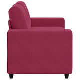 Sofa Wine Red 160 x 77 x 82 cm Fabric 4105114