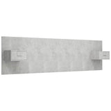 Bed Headboard with Cabinets Concrete Grey Engineered Wood 3115727