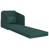 Sofa Bed Dark Green 65 x 80 x 83 cm Fabric 4106641
