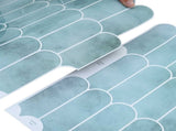 Feather Tile 20 pcs Green 30 x 30 cm Polyurethane and PET 42046202