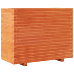 Garden Planter Wax Brown 90x40x72 cm Solid Wood Pine 3282636