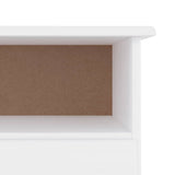 TV Cabinet with Drawers ALTA White 100x35x41 cm Solid Wood Pine 353934