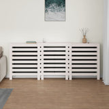 Radiator Cover White 210x21x85 cm Solid Wood Pine 822612