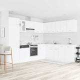 14 Piece Kitchen Cabinet Set Lyon" White Engineered Wood 3067666