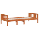 Children's Bed without Mattress Wax Brown 90x200 cm Solid Wood Pine 855029