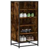 Shoe Rack Smoked Oak 48x38x97.5 cm Engineered Wood 849206