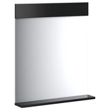 2 Piece Bathroom Furniture Set BERG Black Solid Wood Pine 3206493