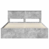 Bed Frame with Headboard Concerte 160 x 200 cm Solid Pine Wood 3410576