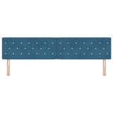 Headboard with Headboard Dark Blue 200 cm Faux Leather 42007109