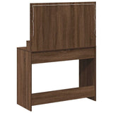 Dressing Table Brown Oak 100 x 41 x 135 cm Engineered Wood 865106
