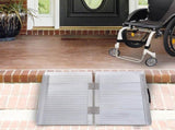 2ft Folding Aluminum Wheelchair Ramp Scooter Portable Mobility Assist Suitcase Access Aid Disabled T3398P344158