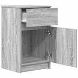 Bedside Cabinets 2 pcs Grey Sonoma 39x35x65 cm Engineered Wood 861330
