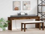 Keyboard Stand Old Wood 130 x 32 x 64 cm Engineered Wood 899485