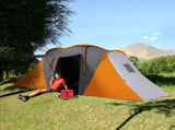 Large Camping Tent Tunnel Tent with 2 Bedroom and Living Area, 2000mm Waterproof, Portable with Bag T3398P349001