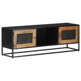 TV Cabinet 120x30x40 cm Rough Mango Wood 323148