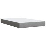 Box Spring Bed with Mattress Light Grey 120x200 cm Fabric 3285366