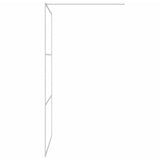 Walk-in Shower Wall Silver 115x195 cm Clear ESG Glass 152118