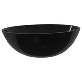 Basin Glass 50x37x14 cm Black 345249