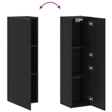 Wall TV Cabinet Black Oak 30.5 x 30 x 110 cm Engineered Wood 862572