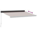 Manual Retractable Awning Brown 350x250 cm 3215724
