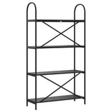 Bookshelf Black Oak 80 x 30 x 146 cm Engineered wood 879893