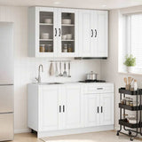 Kitchen Unit PORTO 4 pcs White Engineered Wood 3438335