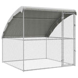 Chicken Cage Silver 2 x 2 x 2 m Galvanised Steel 42008372