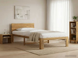 Single Bed Frame with Headboard ROSTOCK White 100 x 200 cm 903418