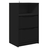 Bedside Table Black 40 x 30 x 467 cm Engineered Wood 888909