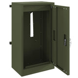 Mailbox with Storage Olive green 30 x 20 x 55 cm Steel 874950