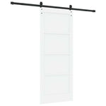Sliding Door Manual White and black 83 x 202 cm 3333309
