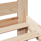 Bed Frame without Mattress 150x200 cm King Size Solid Wood Pine 855552