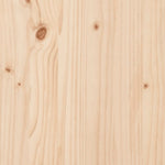 ZNTS Bed Frame without Mattress 140x200 cm Solid Wood Pine 3309878